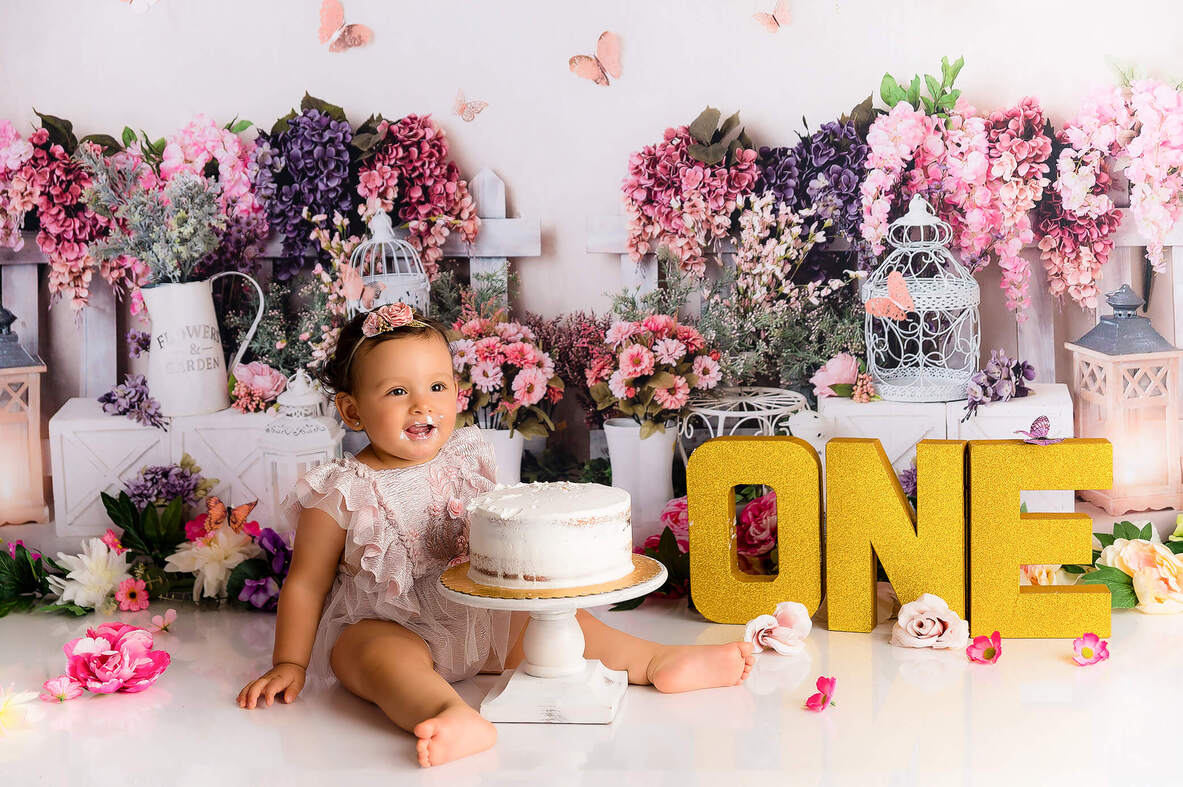 Cake Smash Photography Colorado Springs | Puddles and Pearls
